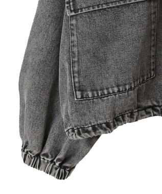 Green Parks ・ＥＬＥＮＣＡＲＥ　ＤＵＥ　デニムステンカラーブルゾ Black