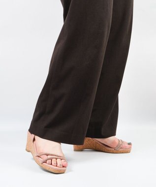 BONTRE 【pied du lapan/ピエドラパン】ビジューベルトウエッジサンダル/50756ZI ピンク