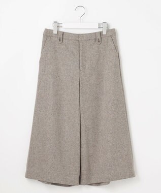 J.PRESS LADIES S 【WEB限定】ネップヘリンボーン ガウチョ パンツ 【WEB限定】モカ系