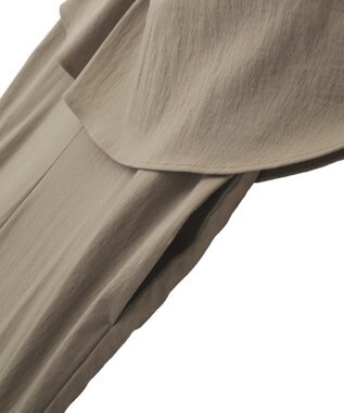 YECCA VECCA ドライタッチペプラムサロペット Dark Beige