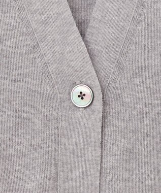 J.PRESS LADIES L 【洗える】Vis/Peスパーク ミディ丈 カーディガン ライトグレー系