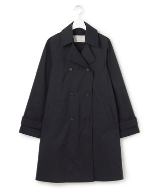 ICB 【2WAY仕様】メモリーストレッチタフタ トレンチコート ネイビー