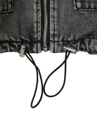 Green Parks ・ＥＬＥＮＣＡＲＥ　ＤＵＥ　デニムステンカラーブルゾ Black