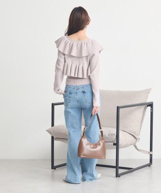 earth music&ecology 【SET ITEM】ラッフルニットボレロアンサンブル Gray