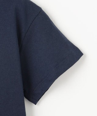 ANY KIDS ロゴプリント 半袖Tシャツ ネイビー