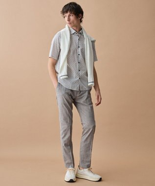 JOSEPH ABBOUD 【ウエストも伸びる!/清涼/ストレッチ】スラブストレッチ パンツ ライトグレー系