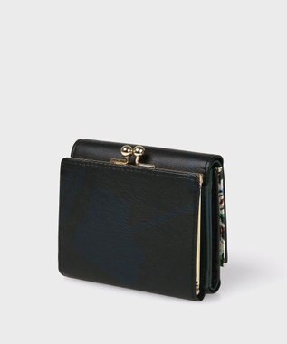Paul Smith マーガレットプリントトリム 3つ折り財布 ブラック