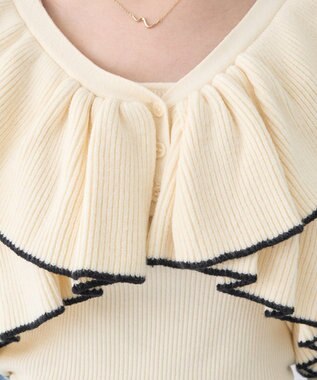 earth music&ecology 【SET ITEM】ラッフルニットボレロアンサンブル Ivory