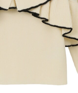 earth music&ecology 【SET ITEM】ラッフルニットボレロアンサンブル Ivory