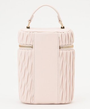 LA BAGAGERIE 【MONICA】ランダムプリーツバニティバッグ アイボリー