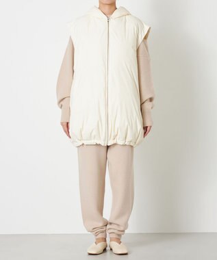 NAVE 【Nave】ナイロンタフタ ダウンコート エクリュ系