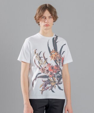 JOSEPH HOMME ピクセルフラワープリント　Ｔシャツ ホワイト系