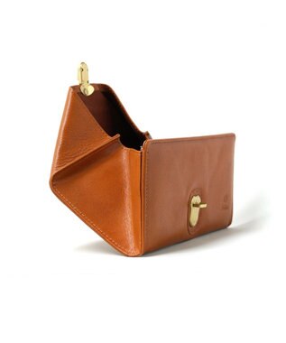 FOLNA RD ヌメオイルシュリンク 差し込み金具 長財布 キャメル