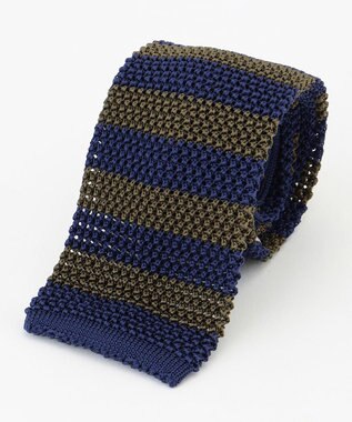 J.PRESS MEN レジメンタルニットタイ カーキ系1