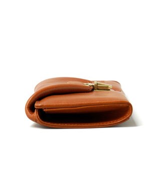 FOLNA RD ヌメオイルシュリンク 差し込み金具 長財布 キャメル