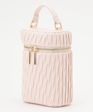 LA BAGAGERIE 【MONICA】ランダムプリーツバニティバッグ アイボリー