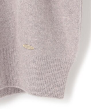 23区 フェルト ニットパーカー ベージュ系