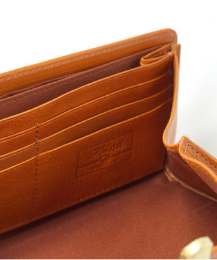 FOLNA RD ヌメオイルシュリンク 差し込み金具 長財布 キャメル