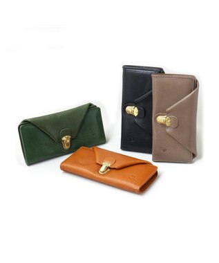 FOLNA RD ヌメオイルシュリンク 差し込み金具 長財布 キャメル