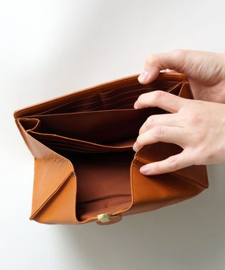 FOLNA RD ヌメオイルシュリンク 差し込み金具 長財布 キャメル