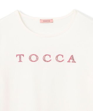 TOCCA 【洗える！】TOCCA PATCHWORK LOGO TEE Tシャツ ホワイト系
