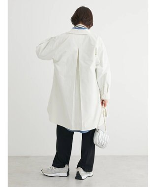 Green Parks 撥水加工　ケア楽ステンカラーミドル丈コート Ecru