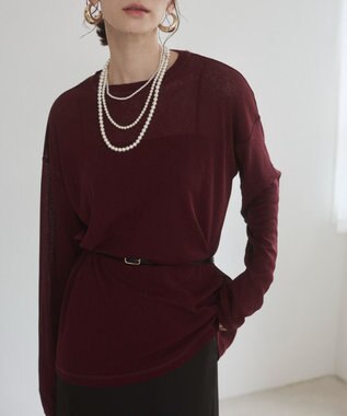 WEGO 【ANGIE VINTAGE】シアースラブロンTEE ワイン