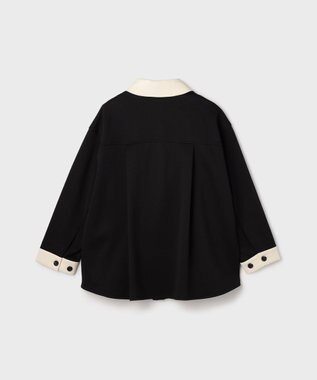 GRACE CONTINENTAL レザーカットシャツ ブラック