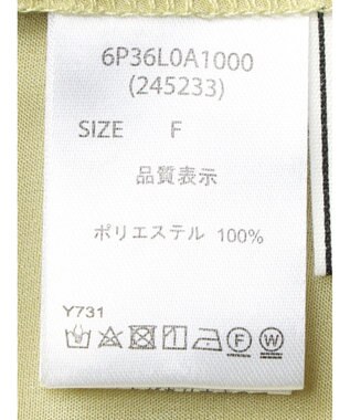 Green Parks ・ＥＬＥＮＣＡＲＥ　ＤＵＥ　ラメシフォンショートシャツ Yellow