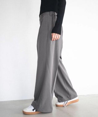 WEGO 【ユニセックス着用ITEM/SMLサイズ展開】バギースラックス ダークグレー