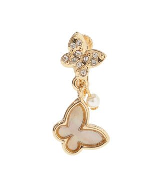 Maison de FLEUR バタフライシェルイヤリング Gold