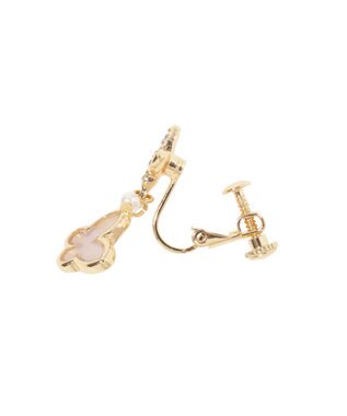 Maison de FLEUR バタフライシェルイヤリング Gold
