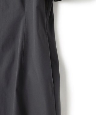 UNFILO L 【mi-molletコラボ】FINE MOVE Iラインワンピース チャコール