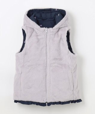 ANY KIDS 中綿リバーシブルベスト ネイビー