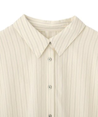 YECCA VECCA ストライプ柄シャツ Ivory