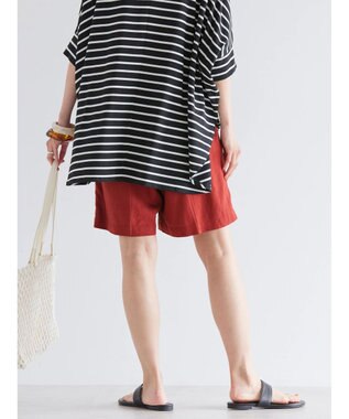 AMERICAN HOLIC リネンブレンドショートパンツ Brick Red