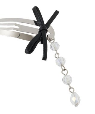 Maison de FLEUR リボンスリーピンセット Black