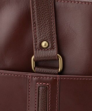 JOSEPH ABBOUD 【JOSEPH ABBOUD 日本上陸30周年・牛革/軽量】オイルドレザートートバッグ ダークブラウン系