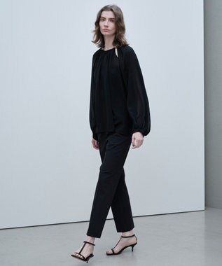 BEIGE， IVES / ゴールドビーズブラウス Black