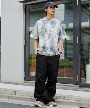 WEGO 【ユニセックス着用ITEM/MLサイズ展開】スノーパターンポンチT（SS） グレー