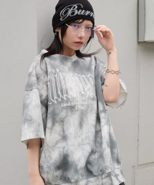 WEGO 【ユニセックス着用ITEM/MLサイズ展開】スノーパターンポンチT（SS） グレー