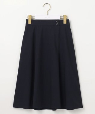 ANY SIS S 【低身長企画】ライトドビー スカート ネイビー