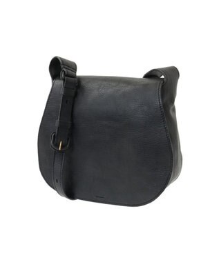 genten クオイオ ルウィド かぶせ付きショルダーバッグ ダークグレー