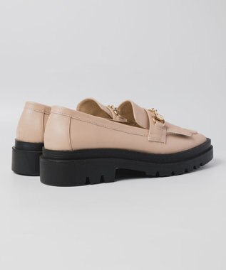 BONTRE 【PRECIEUX JOUET/プレシュウジュエ】トラックソールキルトビットローファー ベージュ