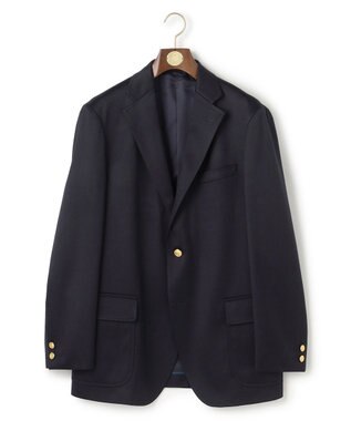 J.PRESS MEN 【J.PRESS ORIGINALS】Wool Satin Stretch 3B Blazer / Made in Japan / New Authentic-Fit ネイビー系