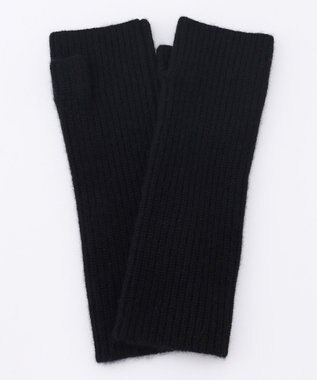 23区 ピュアカシミヤ アーム ウォーマー ブラック系