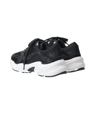 Bridget Birkin 【Bridget Birkin】ラメツイードコンビスニーカー ブラック雑材