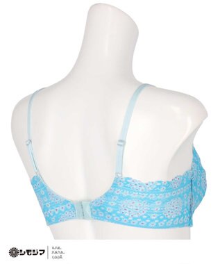 une nana cool MADE WITH シモジマ 特別な日以外の364日つけたくなるブラ 364ブラ レース サックスブルー