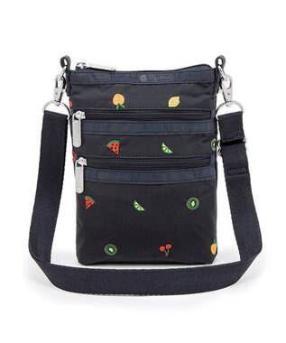 LeSportsac 3 ZIP CROSSBODY/ミックスドフルーツエンブロイダリー ミックスドフルーツエンブロイダリー