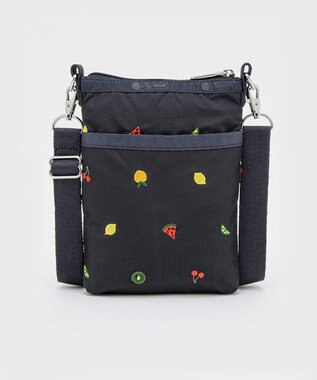 LeSportsac 3 ZIP CROSSBODY/ミックスドフルーツエンブロイダリー ミックスドフルーツエンブロイダリー